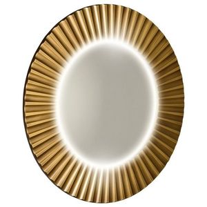 SAPHO - PRIDE STRIP guľaté zrkadlo s LED osvetlením v ráme, priemer 90cm, bronz PD954 vyobraziť