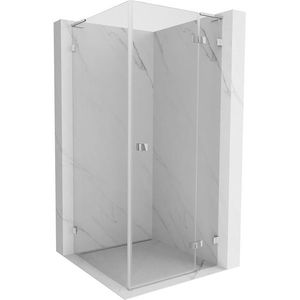 MEXEN/S - Lunar L sprchový kút dvere krídlové pravá 90 x 90, transparent, chróm 834L-090-090-01-00-P vyobraziť