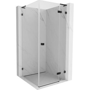 MEXEN/S - Lunar L sprchový kút dvere krídlové pravá 90 x 90, transparent, čierna 834L-090-090-70-00-P vyobraziť