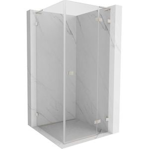 MEXEN/S - Lunar L sprchový kút dvere krídlové pravá 90 x 90, transparent, nikel kartáčovaný 834L-090-090-97-00-P vyobraziť
