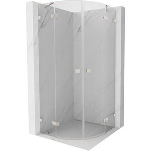 MEXEN/S - Lunar sprchovací kút štvrťkruh krídlový 70 x 70, transparent, nikel kartáčovaný 833-070L-070P-97-00 vyobraziť