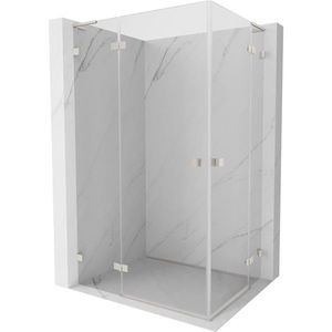 MEXEN/S - Lunar L Duo sprchový kút dvere krídlové 120 x 90, transparent, nikel kartáčovaný 834L-120L-090P-97-00 vyobraziť