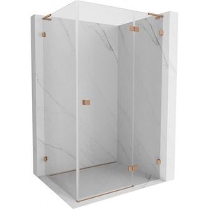 MEXEN/S - Lunar L sprchový kút dvere krídlové pravá 100 x 90, transparent, meď kartáčovaná 834L-100-090-65-00-P vyobraziť