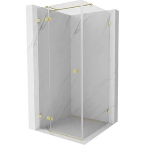 MEXEN/S - Lunar T sprchovací kút dvere krídlové ľavá 120 x 120, transparent, zlato kartáčovaná 834T-120-120-55-00-L vyobraziť