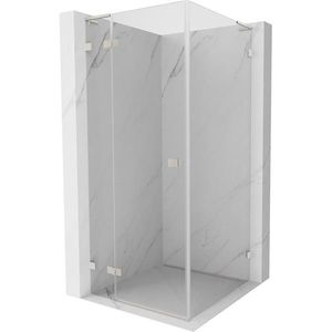 MEXEN/S - Lunar L sprchový kút dvere krídlové ľavá 80 x 80, transparent, nikel kartáčovaný 834L-080-080-97-00-L vyobraziť