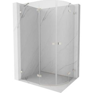 MEXEN/S - Lunar sprchový kút štvrťkruh krídlový ľavá 100 x 90, transparent, nikel kartáčovaný 833-100L-090P-97-00 vyobraziť