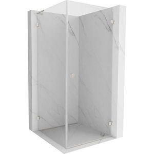 MEXEN/S - Lunar-B L sprchový kút dvere krídlové pravá 90 x 90, transparent, nikel kartáčovaný 832L-090-090-97-00-P vyobraziť