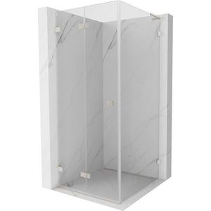 MEXEN/S - Lunar-F L sprchový kút skladacie dvere ľavá 70 x 70, transparent, nikel kartáčovaný 836L-070-070-97-00-L vyobraziť