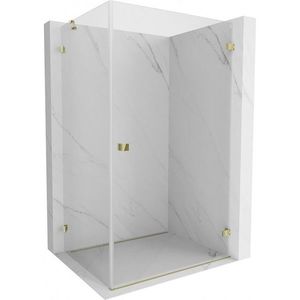 MEXEN/S - Lunar-B sprchovací kút dvere krídlové pravá 100 x 90, transparent, zlato 832-100-090-50-00-P vyobraziť