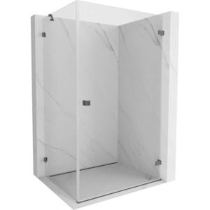 MEXEN/S - Lunar-B sprchovací kút dvere krídlové pravá 100 x 90, transparent, grafit kartáčovaná 832-100-090-66-00-P vyobraziť