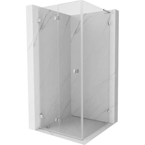MEXEN/S - Lunar-F L sprchový kút skladacie dvere ľavá 90 x 90, transparent, chróm 836L-090-090-01-00-L vyobraziť