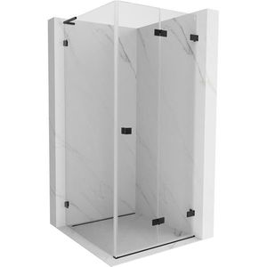 MEXEN/S - Lunar-F L sprchovací kút skladacie dvere pravá 90 x 90, transparent, čierna 836L-090-090-70-00-P vyobraziť