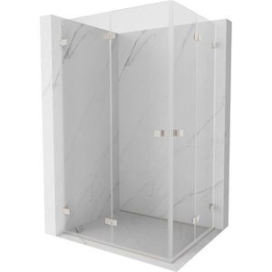 MEXEN/S - Lunar-F Duo sprchovací kút skladacie dvere 100 x 75, transparent, nikel kartáčovaný 836-100L-075P-97-00 vyobraziť