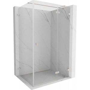 MEXEN/S - Lunar T sprchovací kút dvere krídlové pravá 130 x 90, transparent, nikel kartáčovaný 834T-130-090-97-00-P vyobraziť