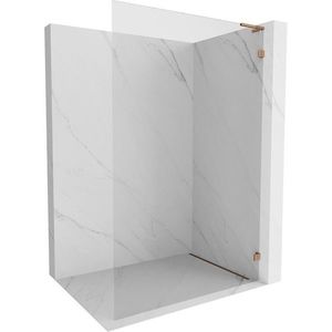 MEXEN/S - Lunar L Sprchová zástena WALK-IN pravá 90 x 200, transparent 8 mm, ružové zlato 830L-090-000-60-00-P vyobraziť
