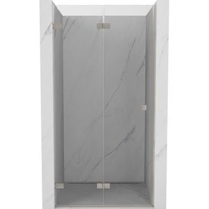 MEXEN/S - Lunar-F skladacie sprchové dvere ľavé 75, transparent, nikel kartáčovaný 836-075-000-97-00-L vyobraziť