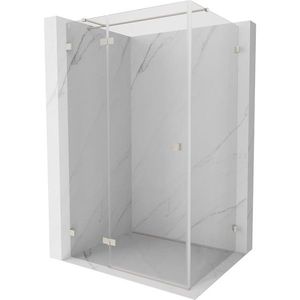 MEXEN/S - Lunar T sprchovací kút dvere krídlové ľavá 110 x 80, transparent, nikel kartáčovaný 834T-110-080-97-00-L vyobraziť