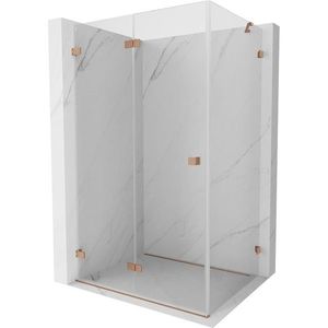 MEXEN/S - Lunar-F sprchovací kút skladacie dvere ľavá 100 x 90, transparent, měď kartáčovaná 836-100-090-65-00-L vyobraziť