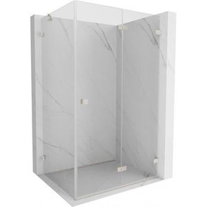 MEXEN/S - Lunar-F sprchovací kút skladacie dvere pravá 95 x 90, transparent, nikel kartáčovaný 836-095-090-97-00-P vyobraziť