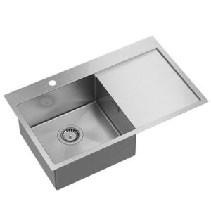 Quadron Quadron - Oceľový drez RUSSEL 111 BRUSH NICKEL Pravá komora HB7912-RBS vyobraziť