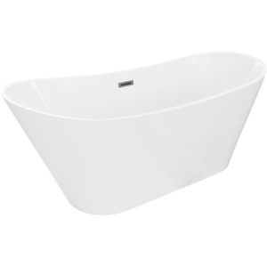 MEXEN/S - Dora voľne stojaca vaňa 150 x 75, biela, sifón a prepad grafit metal 52071507500-95 vyobraziť