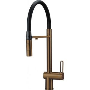 DEANTE - Magnetic kartáčovaný bronz Kuchynská batéria, s pripojením na vodný filter, s elastickou hubicou BRM_C75M vyobraziť
