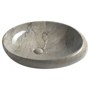 SAPHO - DALMA keramické umývadlo na dosku, 68x44cm, grigio 313 vyobraziť