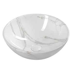 SAPHO - DALMA keramické umývadlo na dosku, priemer 42cm, carrara 117 vyobraziť