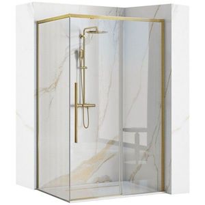 REA/S - Sprchovací kút SOLAR - zlatý Brush 100x80 So sprchovou vaničkou Savoy KPL-96020 vyobraziť