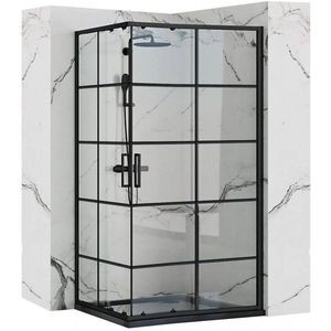 REA - Sprchovací kút Concept Black 80x100 REA-K6389 vyobraziť