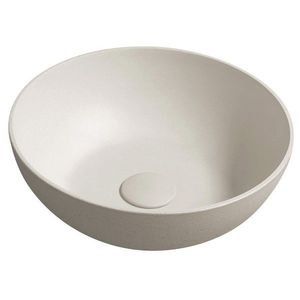SAPHO - FORMIGO betónové umývadlo na dosku, priemer 39cm, piesková mat FG314 vyobraziť