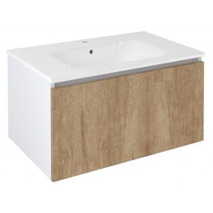 SAPHO - LOREA umývadlová skrinka 80x44x51, 2cm, 1x zásuvka, dub alabama/biela mat LE080-2231 vyobraziť