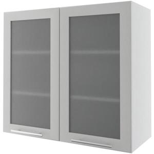 Kuchynská skrinka Emporium W3S/80 light grey stone/biela vyobraziť