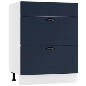 Kuchynská skrinka Adele D60PC S/2 zasl granát mat/biela vyobraziť