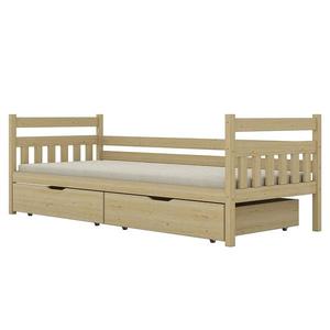 Posteľ Dawid veľké zásuvky 80x180 prírodná, nelakovaná vyobraziť
