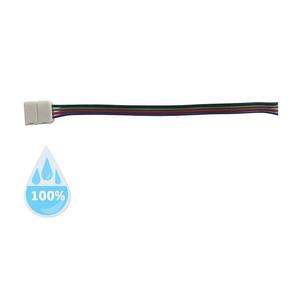 Konektor nepájivý pre RGB LED pásiky 5050 30, 60LED/m o šírke 10mm s vodičom, vodeodolný IP68 vyobraziť