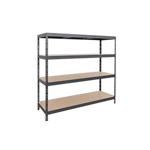 AR SHELVING Vysokozáťažový regál RIVET (180x180x60 cm, antracitovosivá) vyobraziť