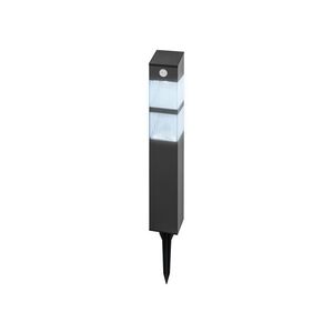 LIVARNO® Solárne záhradné LED svietidlo s pohybovým senzorom (antracitový/lakovaný/hranatý) vyobraziť