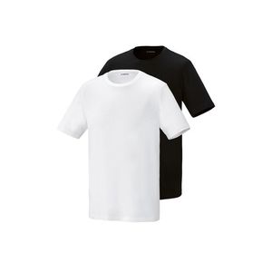 PARKSIDE® Pánske tričko, 2 kusy (čierna/biela, M (48/50)) vyobraziť