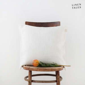Ľanová obliečka na vankúš 40x40 cm White – Linen Tales vyobraziť