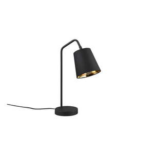 Čierna stolová lampa s textilným tienidlom (výška 45 cm) Buddy – Reality vyobraziť
