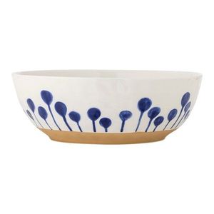 Biela/modrá keramická misa ø 28 cm Linora – Bloomingville vyobraziť