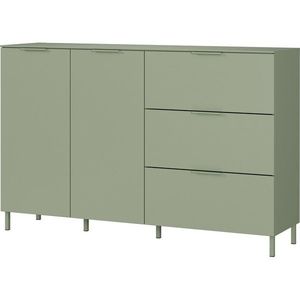 Zelená matná komoda 151x98x40 cm Savoca – Germania vyobraziť