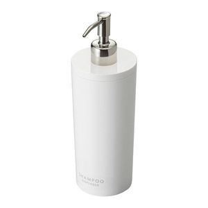 Biely plastový dávkovač mydla 500 ml Round – YAMAZAKI vyobraziť