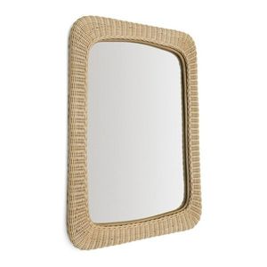 Nástenné zrkadlo s ratanovým rámom 58x79 cm Zilna – Kave Home vyobraziť