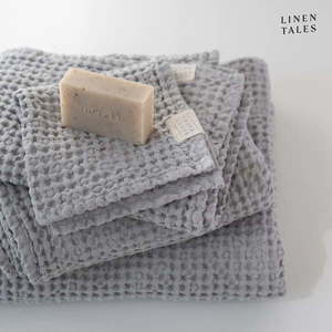 Svetlosivý uterák 50x70 cm Honeycomb - Linen Tales vyobraziť