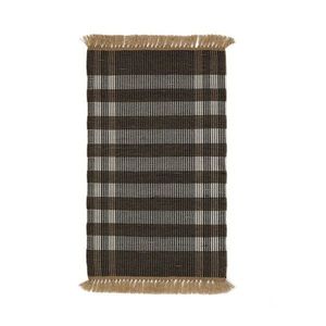 Čierny obojstranný/ručne tkaný koberec 60x90 cm Barani – Kave Home vyobraziť