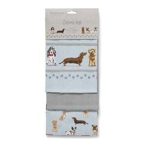 Bavlnené utierky v súprave 3 ks 45x65 cm Curious Dogs – Cooksmart ® vyobraziť