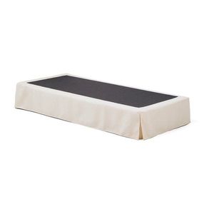 Biela čalúnená jednolôžková posteľ bez čela 90x200 cm Jaira – Kave Home vyobraziť
