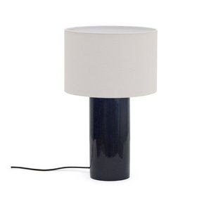Modrá stolová lampa s textilným tienidlom (výška 53, 5 cm) Toneric – Kave Home vyobraziť